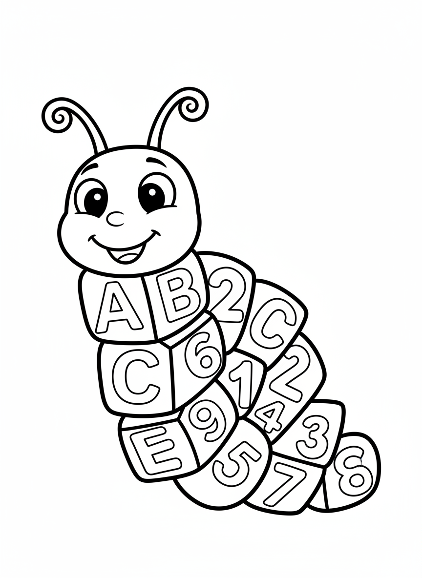 Alphabet & Number Caterpillar Fun