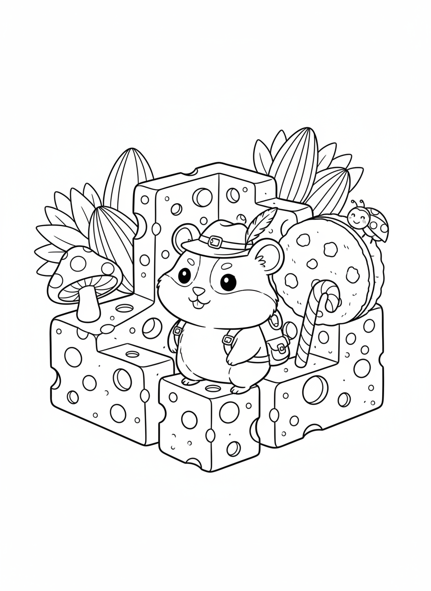 Hamster Maze Adventure: Cheese & Cookies