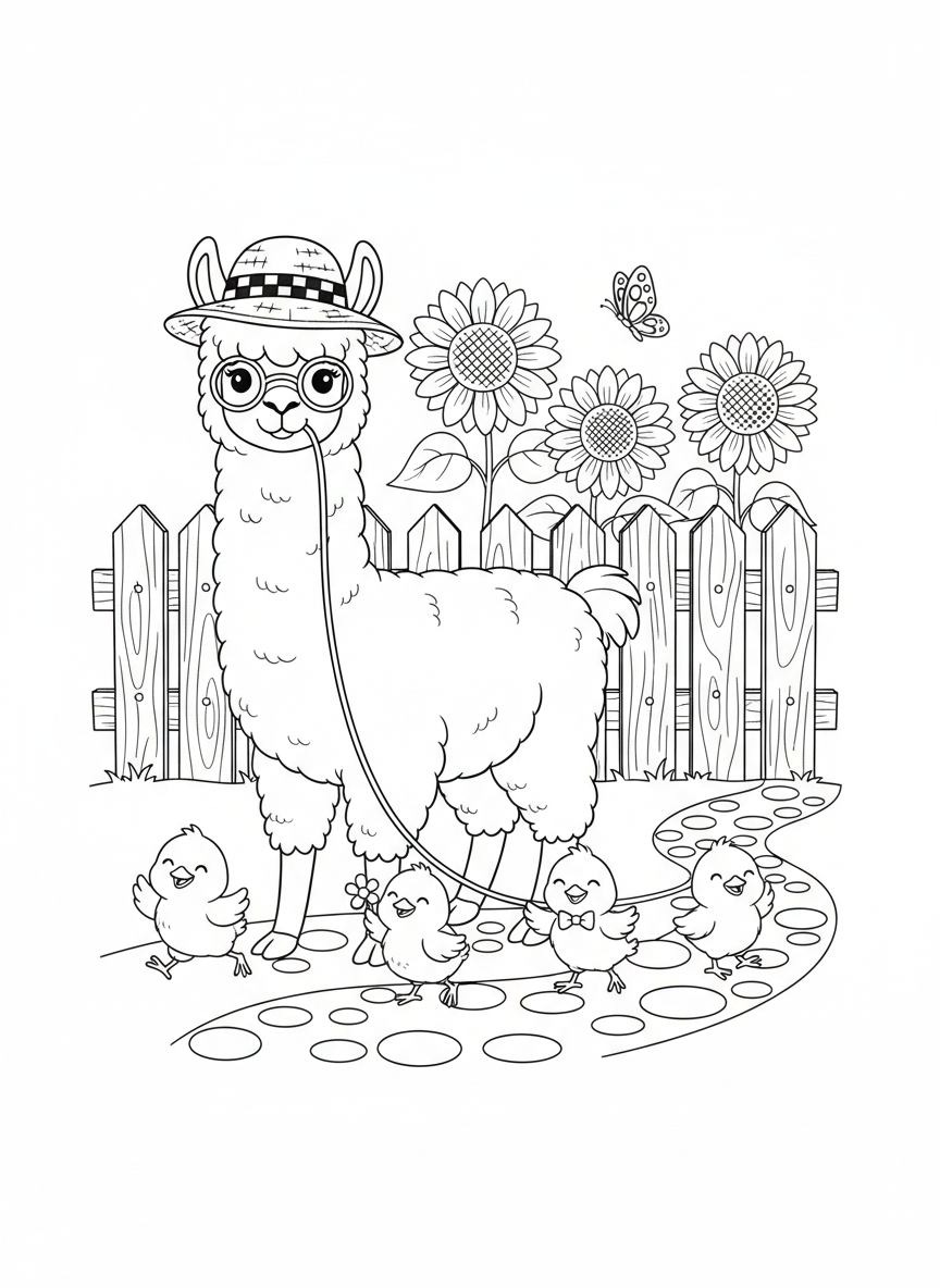 Happy Alpaca & Chicks Farm Adventure