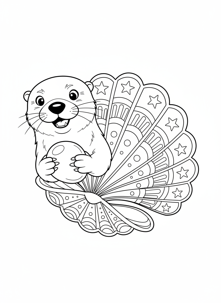 調皮水獺與閃亮鵝卵石