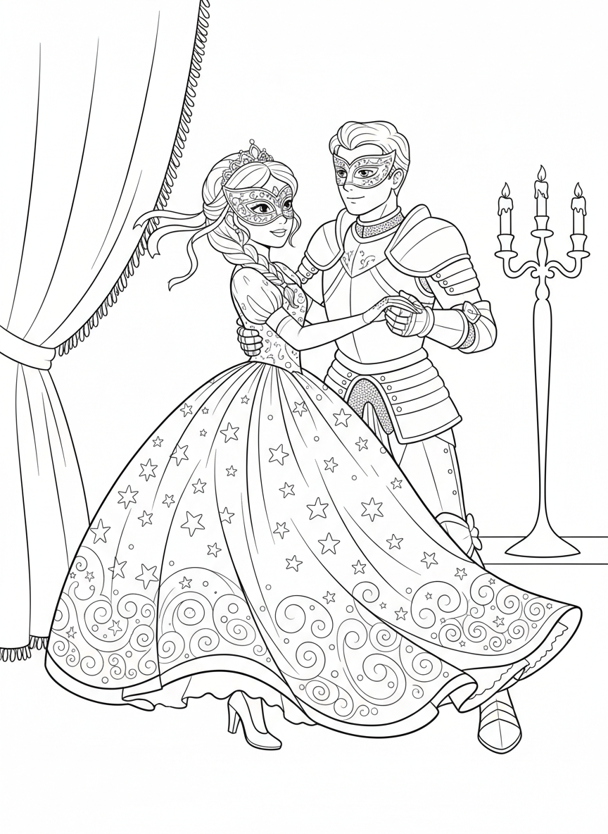 Princess & Knight Masquerade Dance