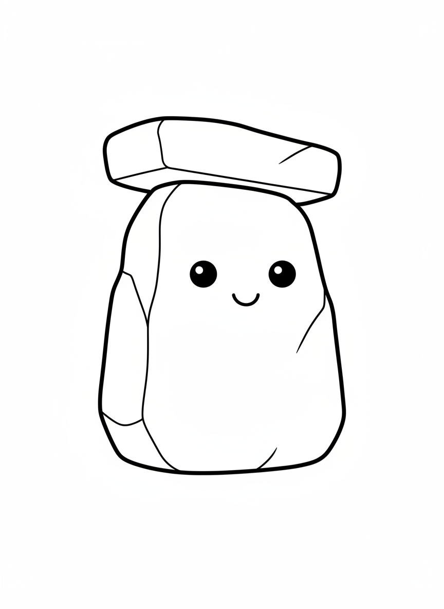 微笑巨石陣石著色頁