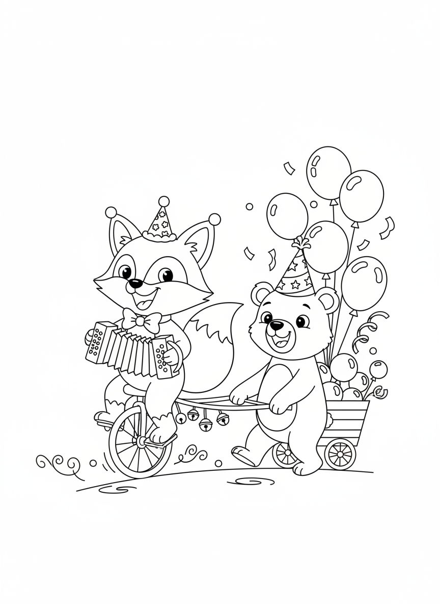 Carnival Animal Parade: Fox and Bear Fun