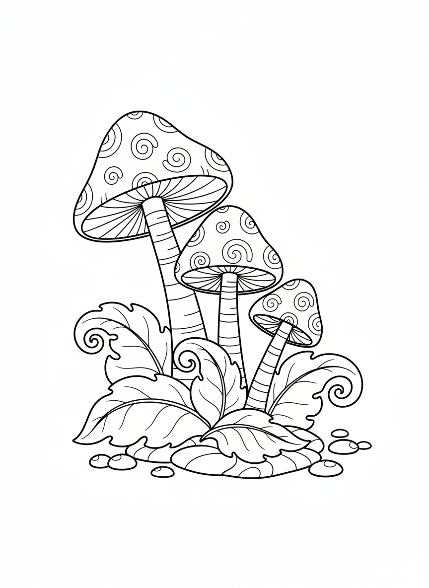 Glowing Mushroom Forest for Kids